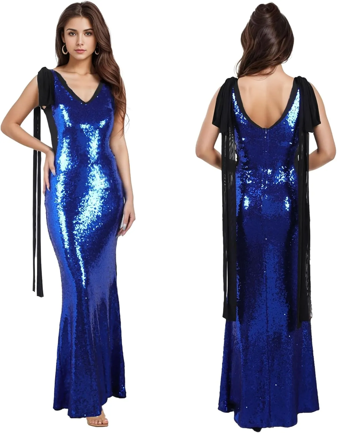 PORRCEY Women Sexy Elegant Rhinestone Mesh See Through Dress Hot Drilling Party Club Night Outfits
