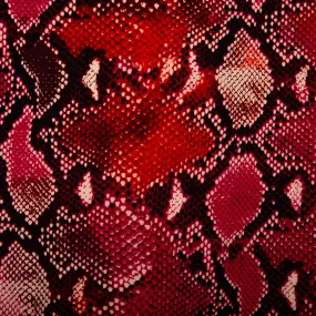 Printed Polyester Crepe - FOLKLORE - Snakes - Laurel