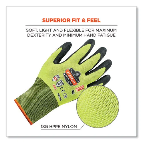 Proflex 7022 Ansi A2 Coated Cr Gloves Dsx, Lime, 2x-large, Pair, Ships In 1-3 Business Days