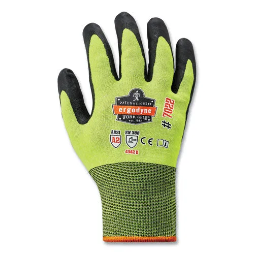 Proflex 7022 Ansi A2 Coated Cr Gloves Dsx, Lime, 2x-large, Pair, Ships In 1-3 Business Days