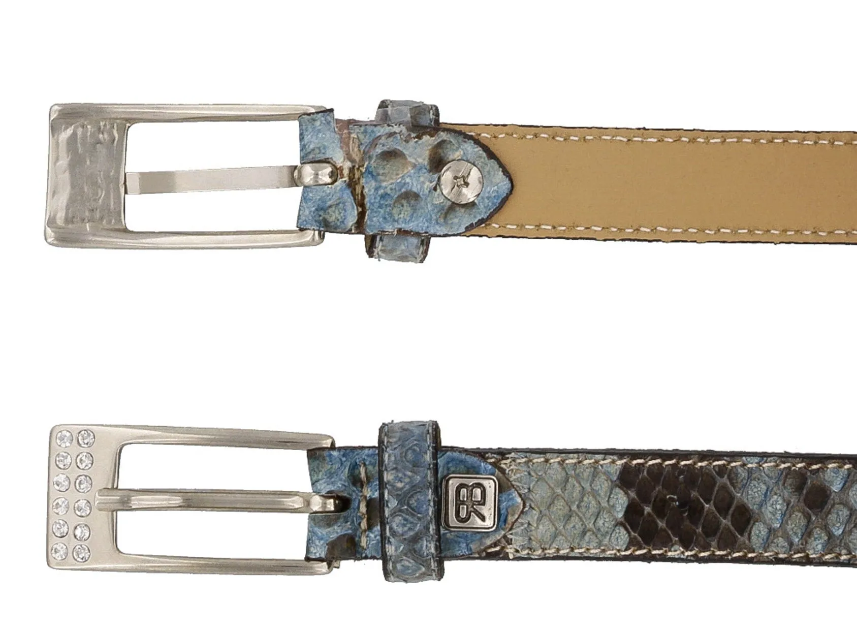 Renato Balestra Calamaria Python Leather Womens Belt