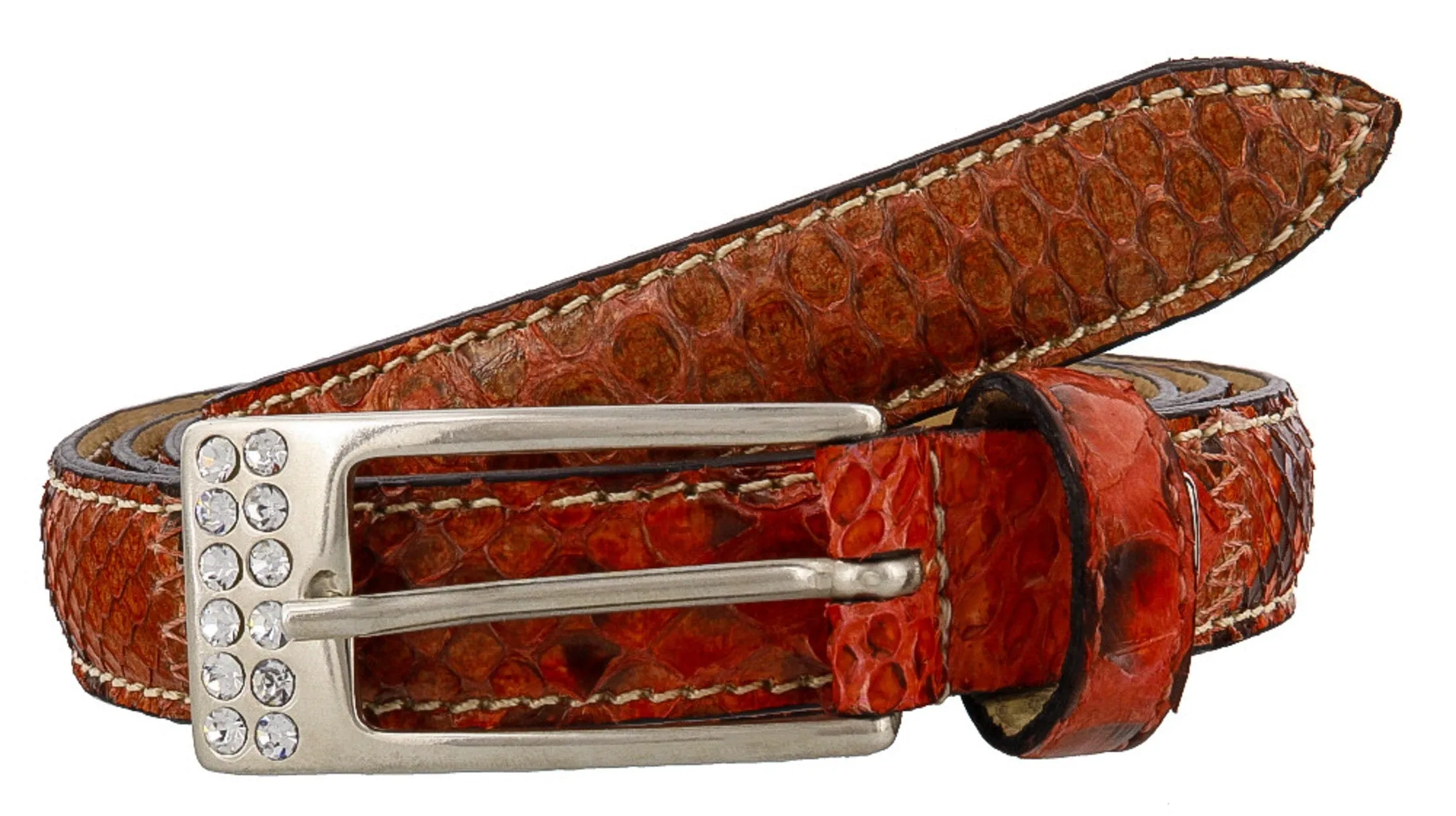Renato Balestra Calamaria Python Leather Womens Belt