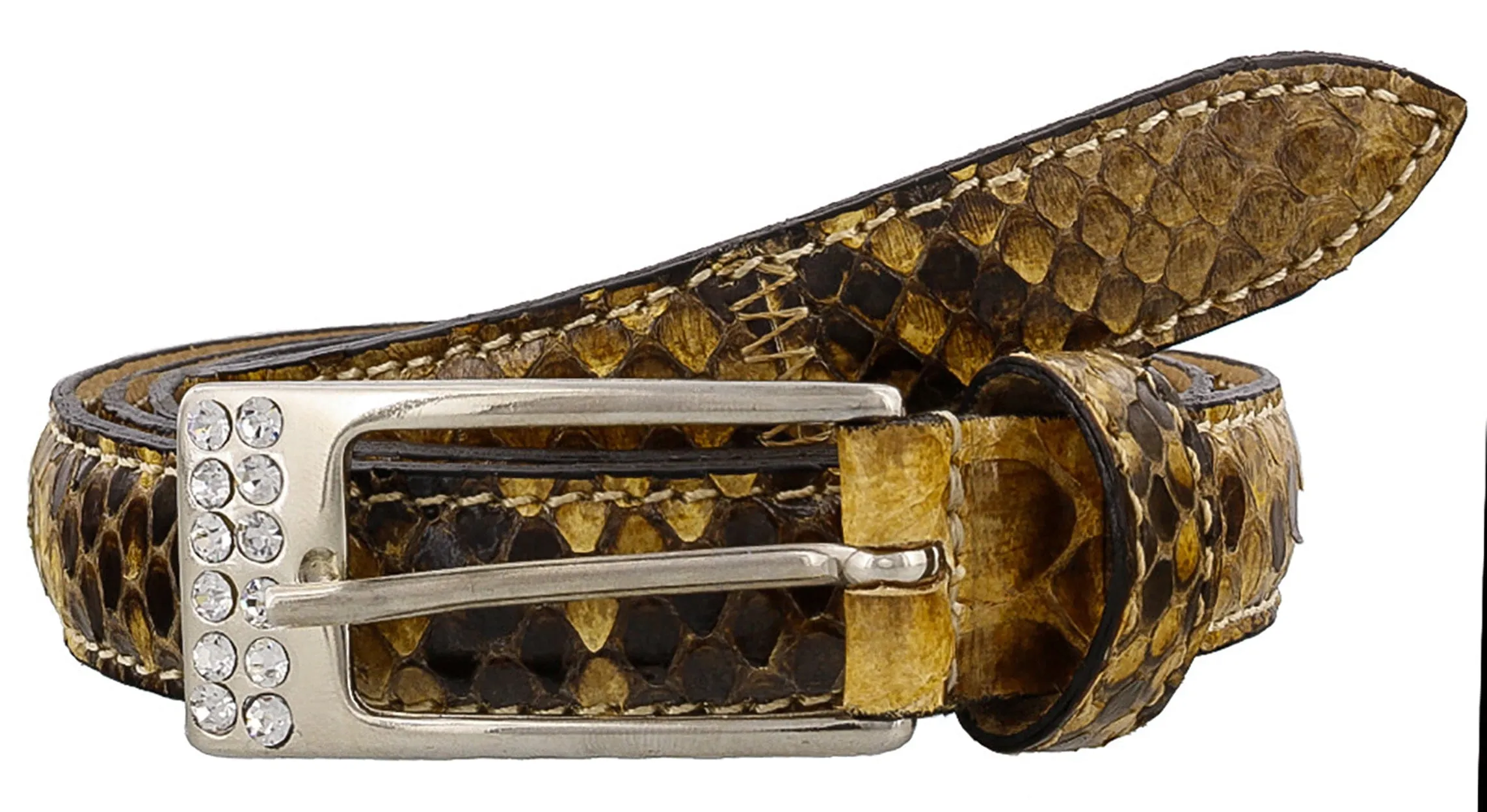 Renato Balestra Calamaria Python Leather Womens Belt