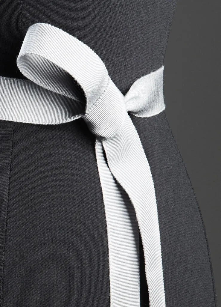 Ribbon Belt, Narrow - Silver Grey