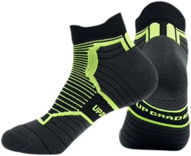 Running Socks with Shock Absorption, Moisture Wicking, Breathable for Men and Women 3 Pairs Pack