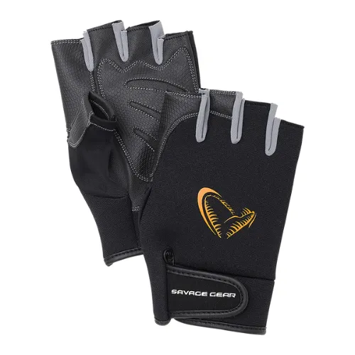 Savage Gear | Neoprene Half Finger Gloves | Black