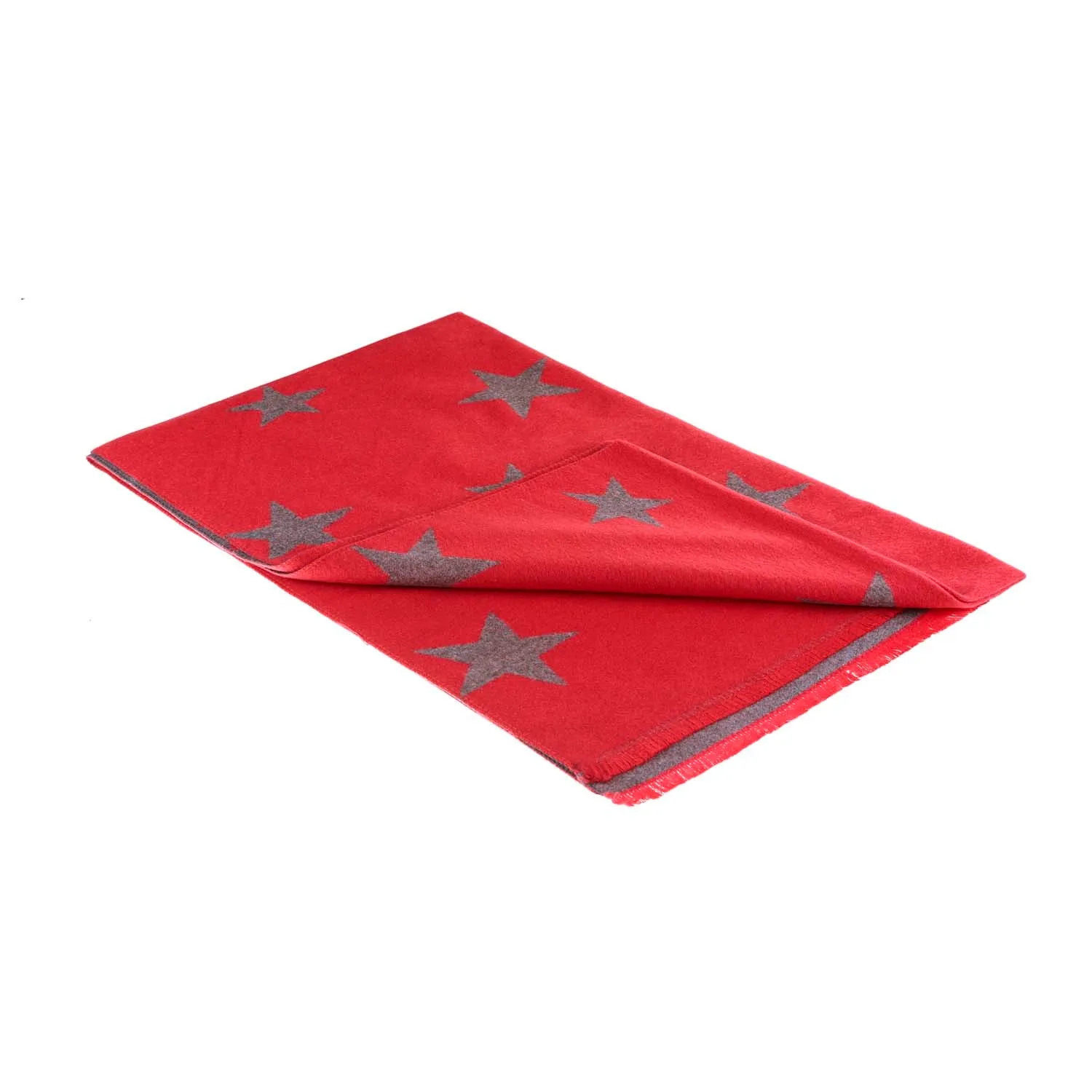 Super Soft Star Scarf Red