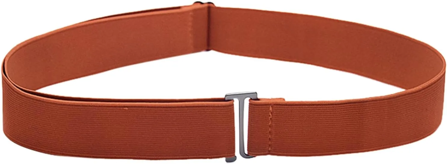Women Belt Elastic Stretch Waist Belt With Flat Buckle Belts Size 48