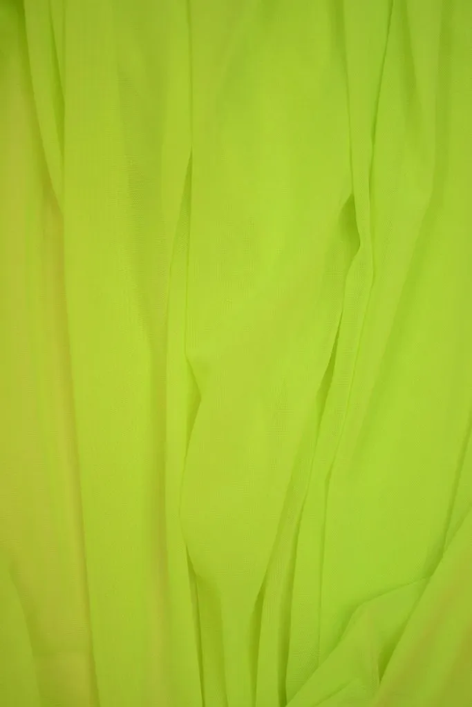 Yellow Mesh Hooded Racerback Duster