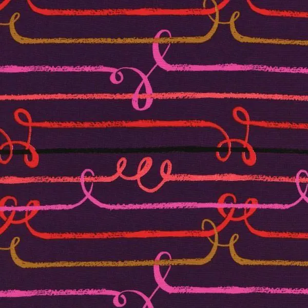 Zipline Rayon in Purple - Honeymoon by Sarah Watts